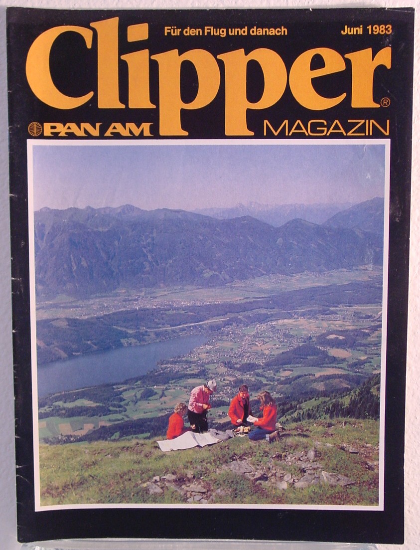 1981 June German language version of Clipper in-flight Magazine.